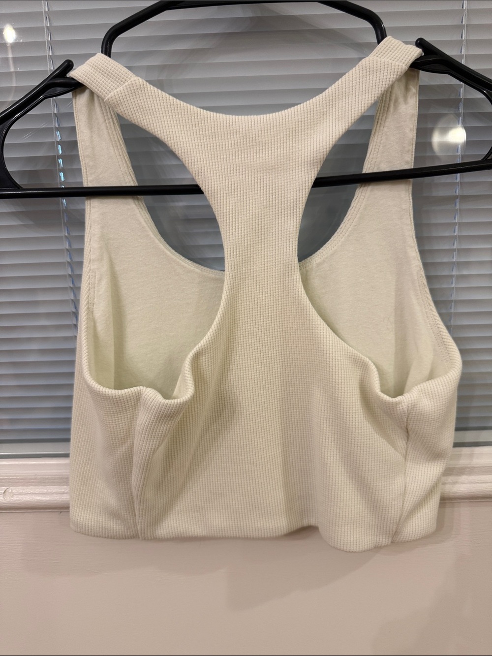 Kith Off-White Ribbed Racerback Crop Tank - Picture 3 of 4
